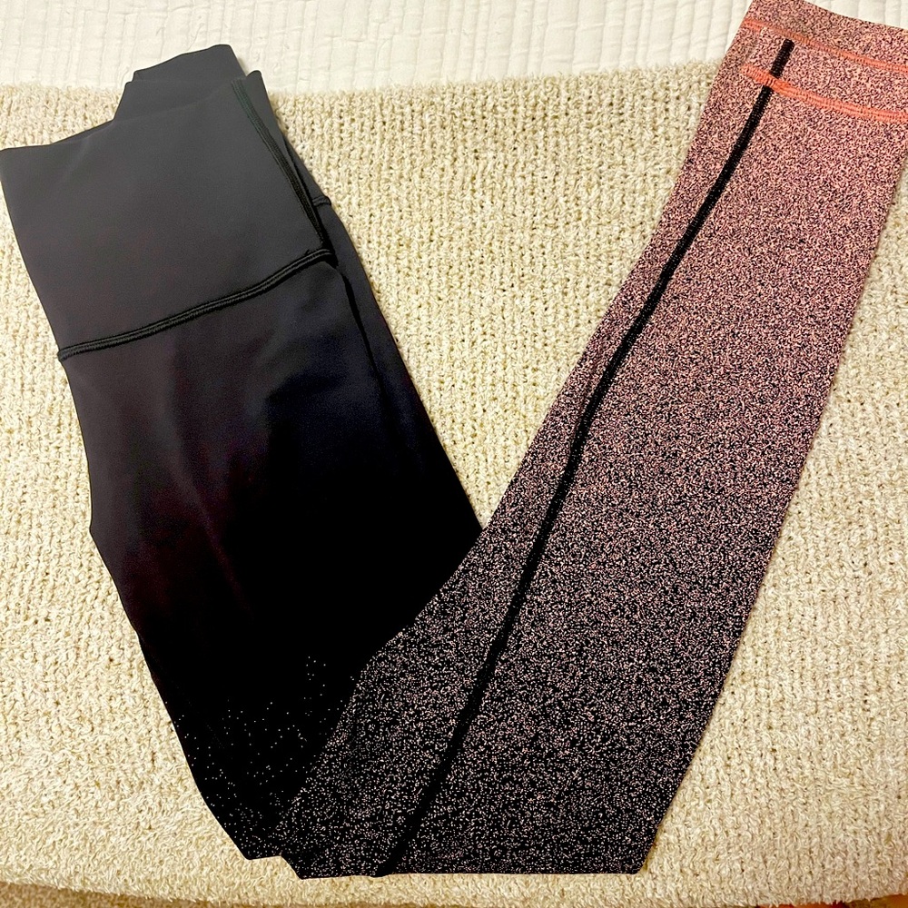 Lululemon Wunderunder Ombré Speckle leggings